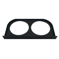 Universal Metal Black Under Dash Double Gauge Mounting Panel 2-1/16 Inch