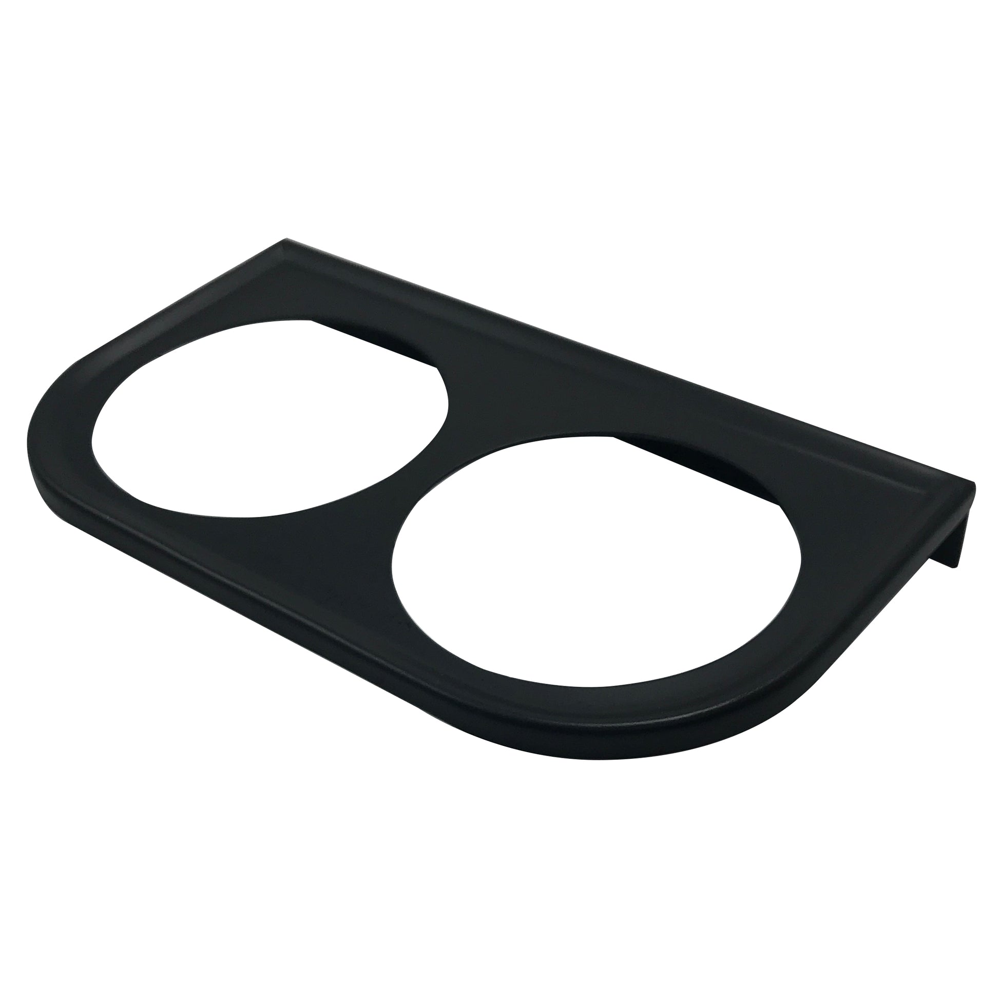 Universal Metal Black Under Dash Double Gauge Mounting Panel 2-1/16 Inch