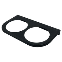 Universal Metal Black Under Dash Double Gauge Mounting Panel 2-1/16 Inch