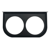 Universal Metal Black Under Dash Double Gauge Mounting Panel 2-1/16 Inch