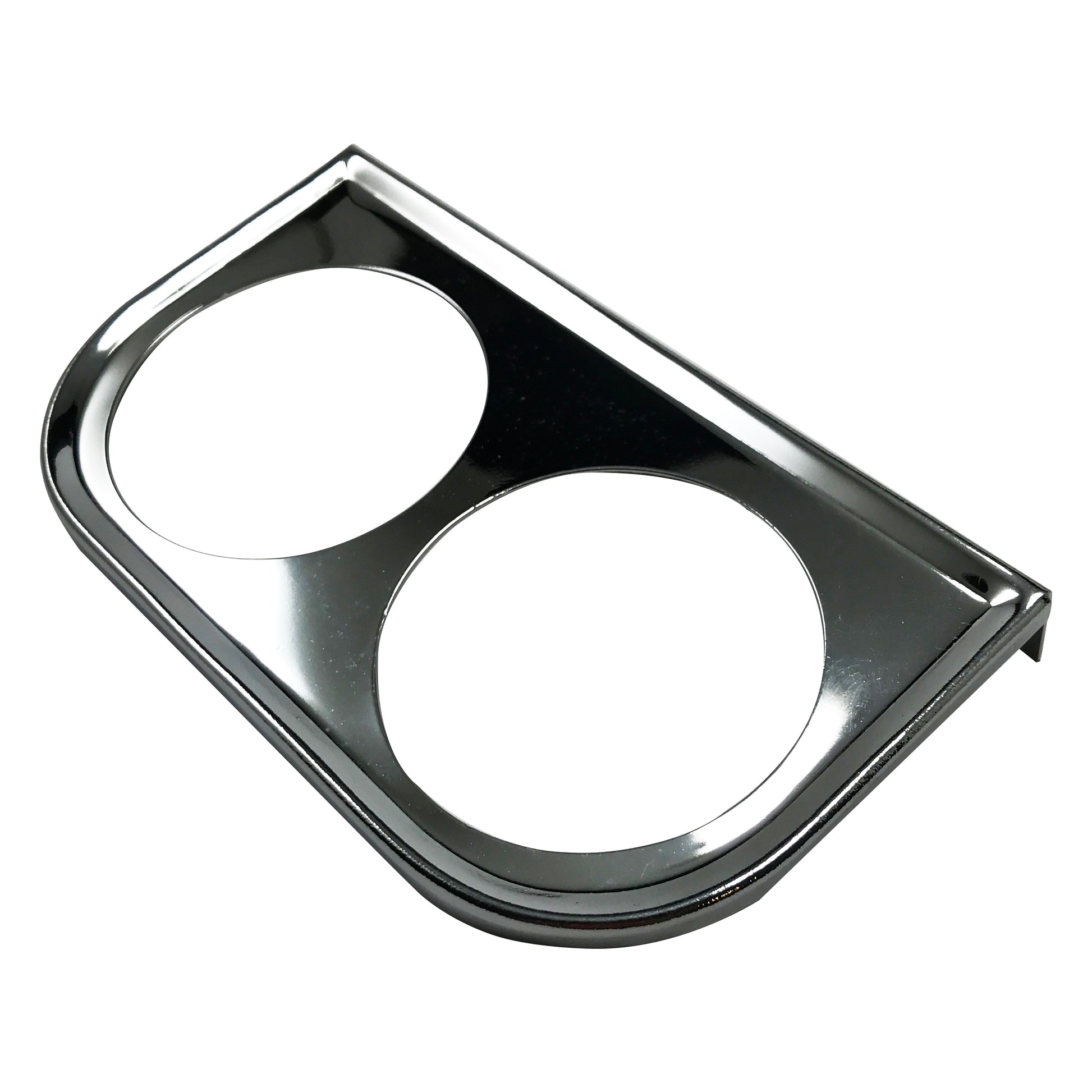Universal Chrome Under Dash Double Gauge Mounting Panel 2-1/16 Inch
