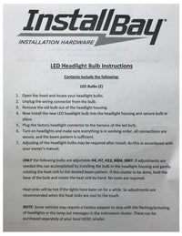 Set of LED Replacement Headlight Bulbs - H4 Dual Beam