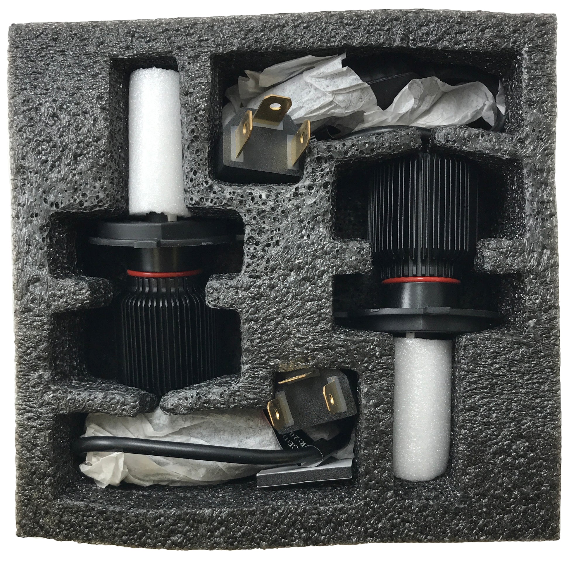 Set of LED Replacement Headlight Bulbs - H4 Dual Beam