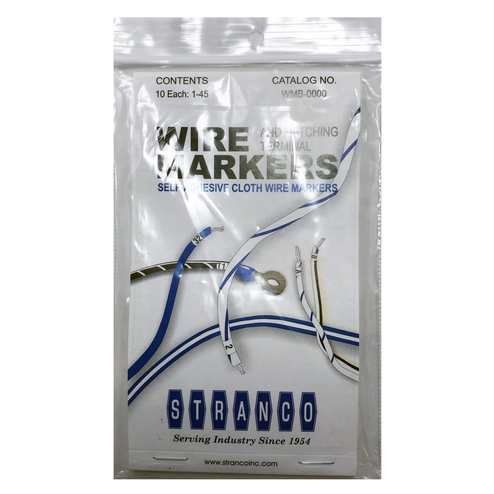 450 Piece Vinyl Adhesive Labeling Wire Marker Book