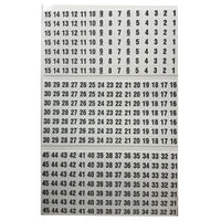 450 Piece Vinyl Adhesive Labeling Wire Marker Book