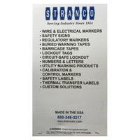 450 Piece Vinyl Adhesive Labeling Wire Marker Book