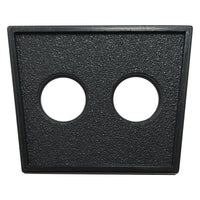 Switch Mounting Panel Double 1/2" Diameter Round Hole for Two Mounted Toggle Switches