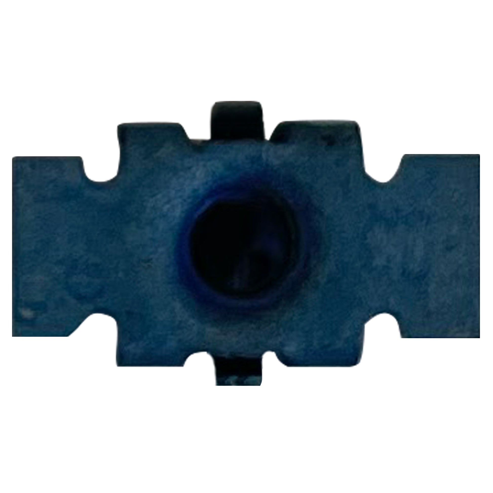 Blue Finish Mid Panel Nuts #8 (4.20 mm) Screw Size - 25 Pack