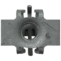 Zinc Finish Bracket Nuts (6 - 1.00 mm) Screw Size - 25 Pack