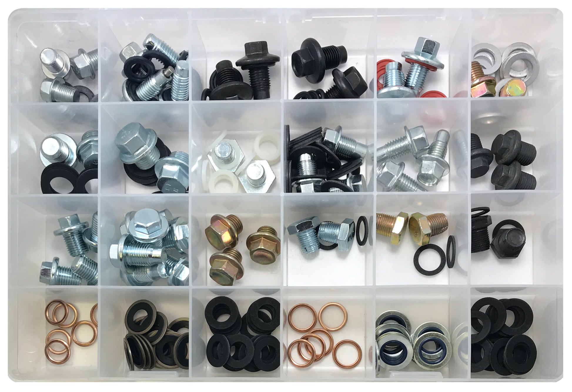 205 Pcs Oil Drain Plugs & Gaskets Master Technician Assortment Kit