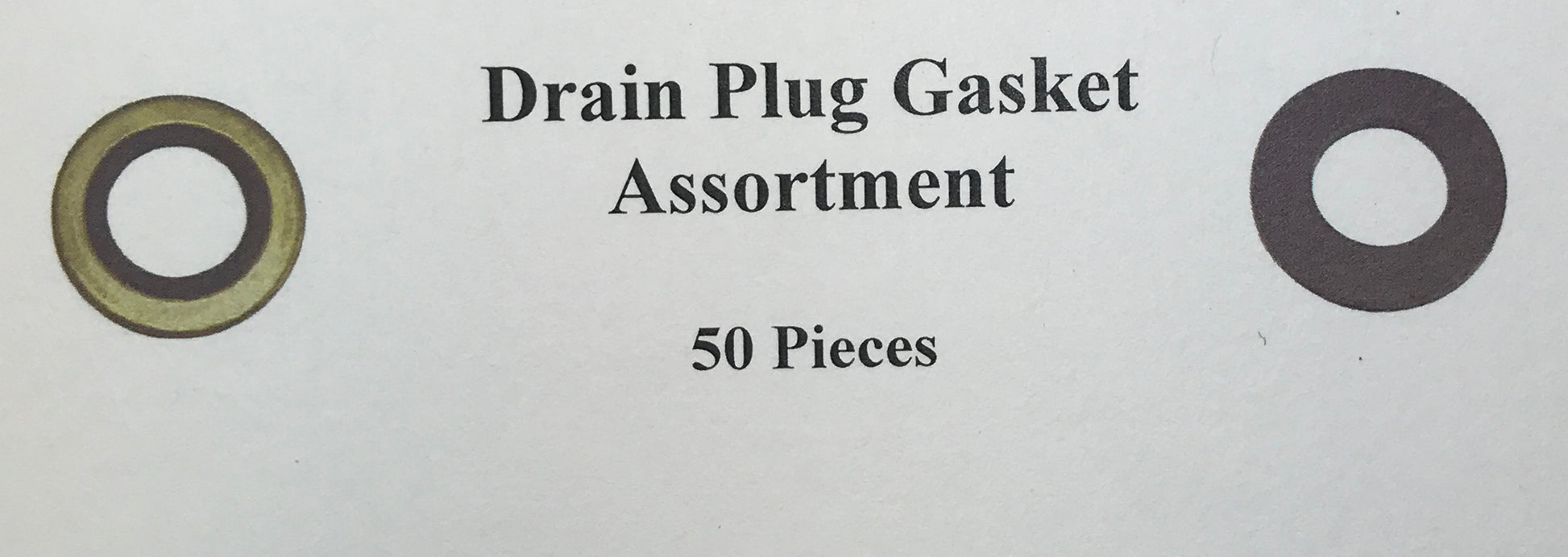 50 Piece Combo Oil Drain Plug Gasket Assortment Kit