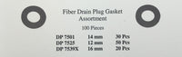 100 Piece Fiber Oil Drain Plug Gasket Assortment Kit