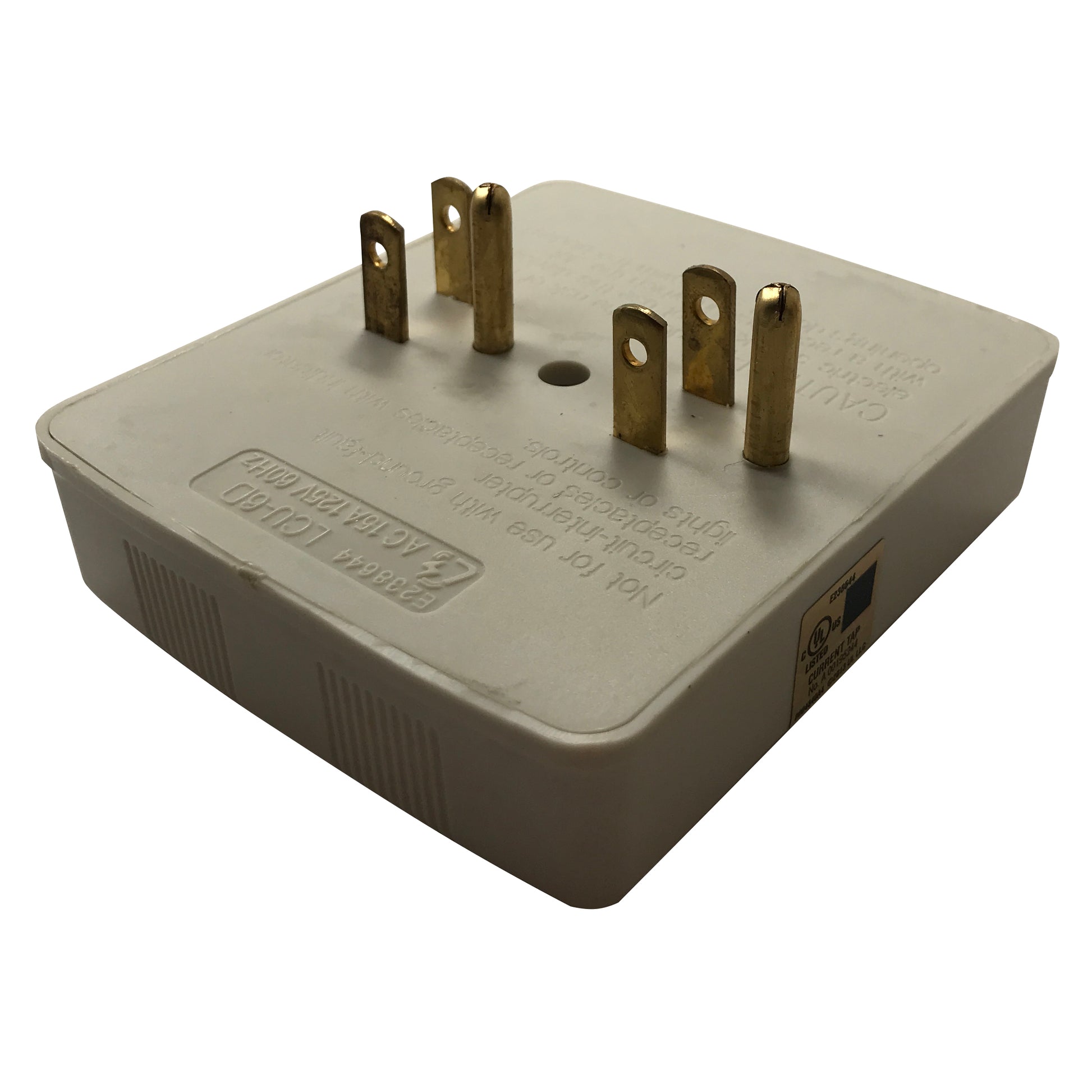 6 Outlet Electrical Multi Plug Wall Adapter Tap 3" x 5" Box 15A 125V [UL Listed]