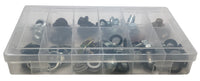114 Piece Oil Drain Plug & Gasket Assortment Kit - "For Newer Car Applications"