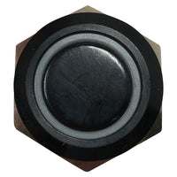 White LED Black Metal Latching Push Button Switch On Off 12V - 19mm Mounting