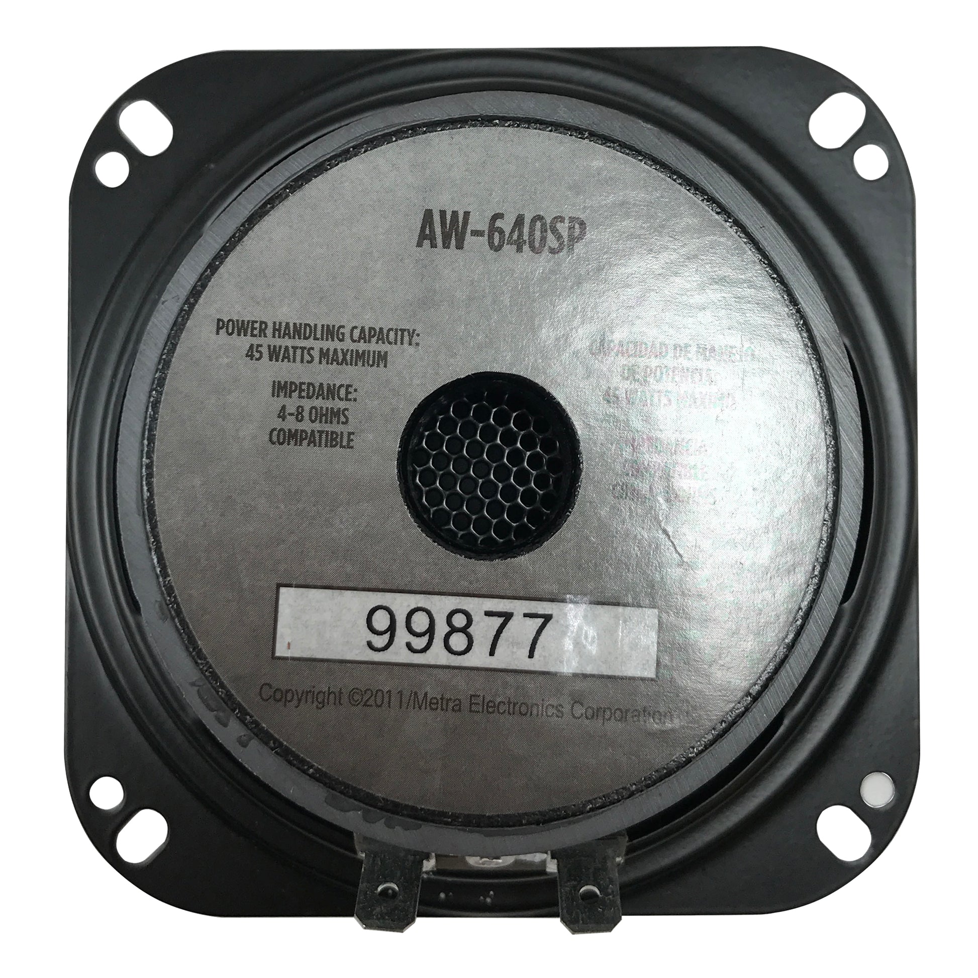 Raptor 4" OEM Replacement Dual Cone Speaker 2-Way 45 Watts 4-8 OHMS Car Audio