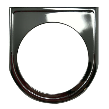 Universal Chrome Under Dash Single Gauge Mounting Panel 2-1/16 Inch Hole