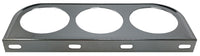 Universal Chrome Under Dash Triple Gauge Mounting Panel 2-1/16 Inch
