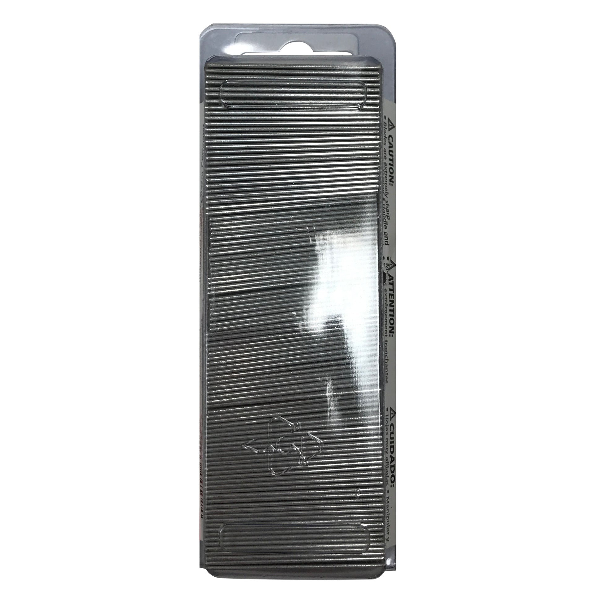 American Line 66-0403 Carbon Steel Back Single Edge Razor Blades .009" / .2286mm - 100 Pack