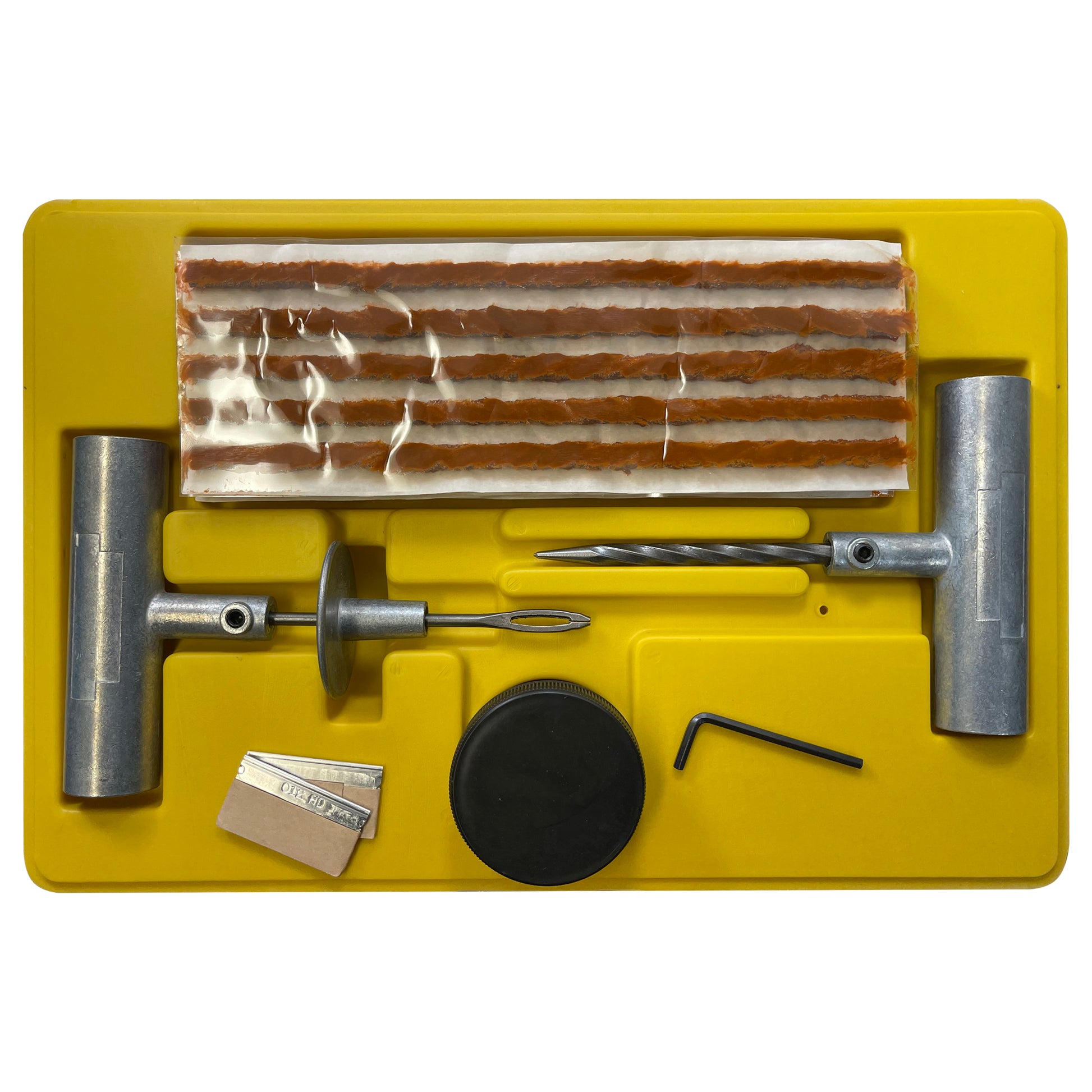 36 Piece Western Weld Heavy Duty Truck Flat Tire Repair Kit Plug & Patch Tool - USA