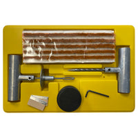 36 Piece Western Weld Heavy Duty Truck Flat Tire Repair Kit Plug & Patch Tool - USA