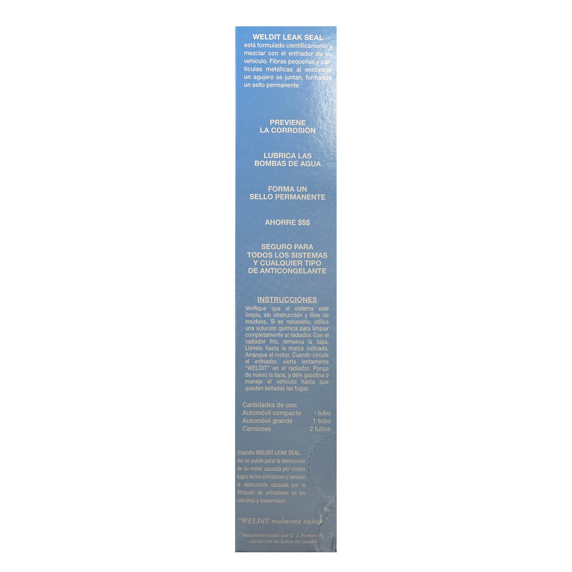 WELDIT # WS-1P Radiator Cooling System Stop Leak Sealer - 20 Gram Each - 24 Vials / Sleeve