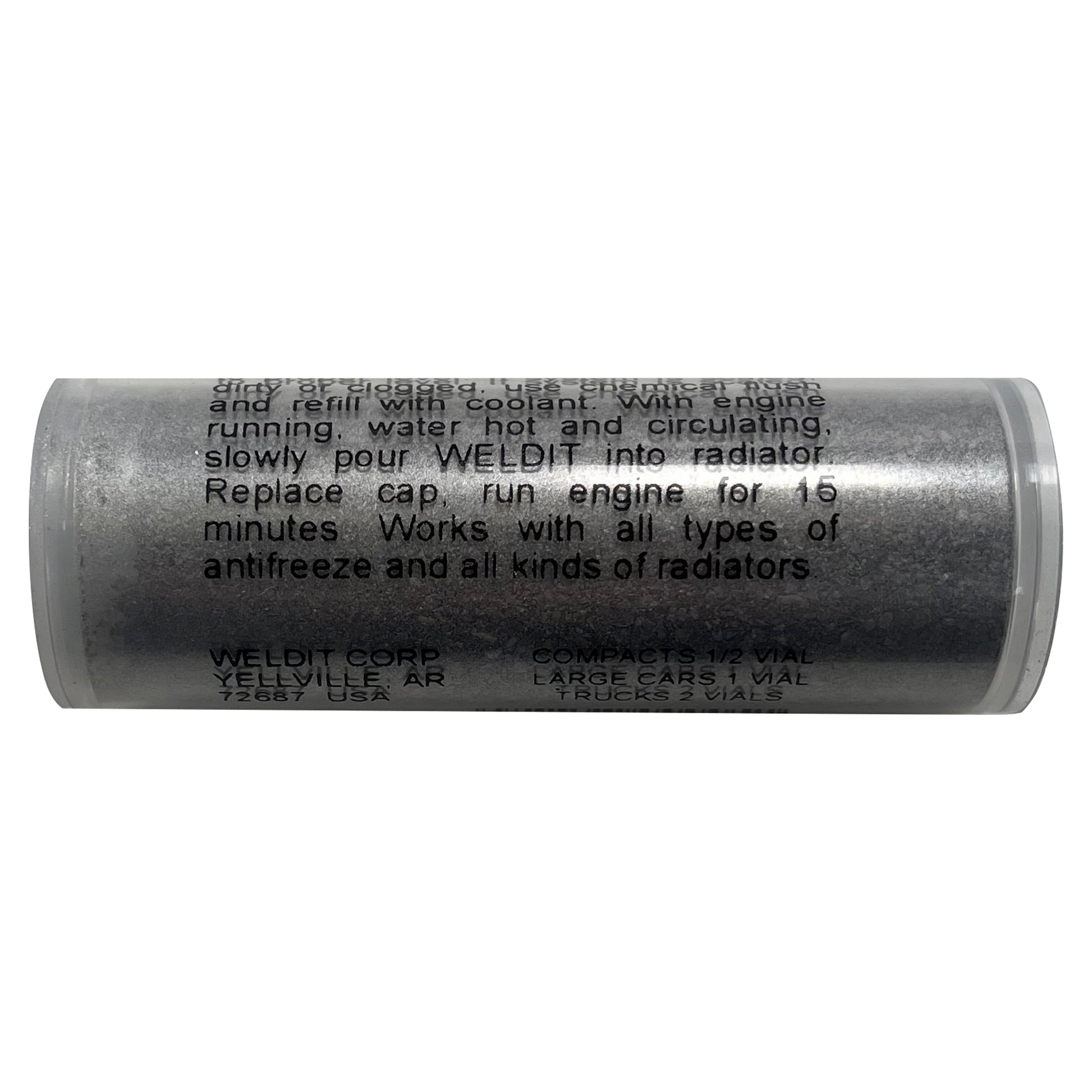WELDIT # WS-1P Radiator Cooling System Stop Leak Sealer - 20 Gram Each - 24 Vials / Sleeve