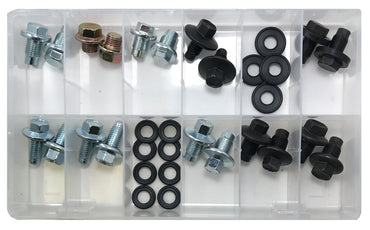 32 Piece Large O.E. Style Oil Drain Plug Assortment