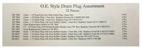 32 Piece Large O.E. Style Oil Drain Plug Assortment