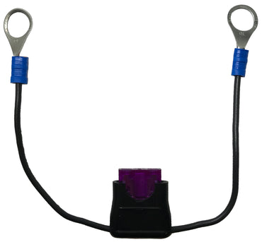 Fuse Link with 16 Gauge ATC/ATO Fuse Holder, Low Amp Fuse & 3/8" Rings