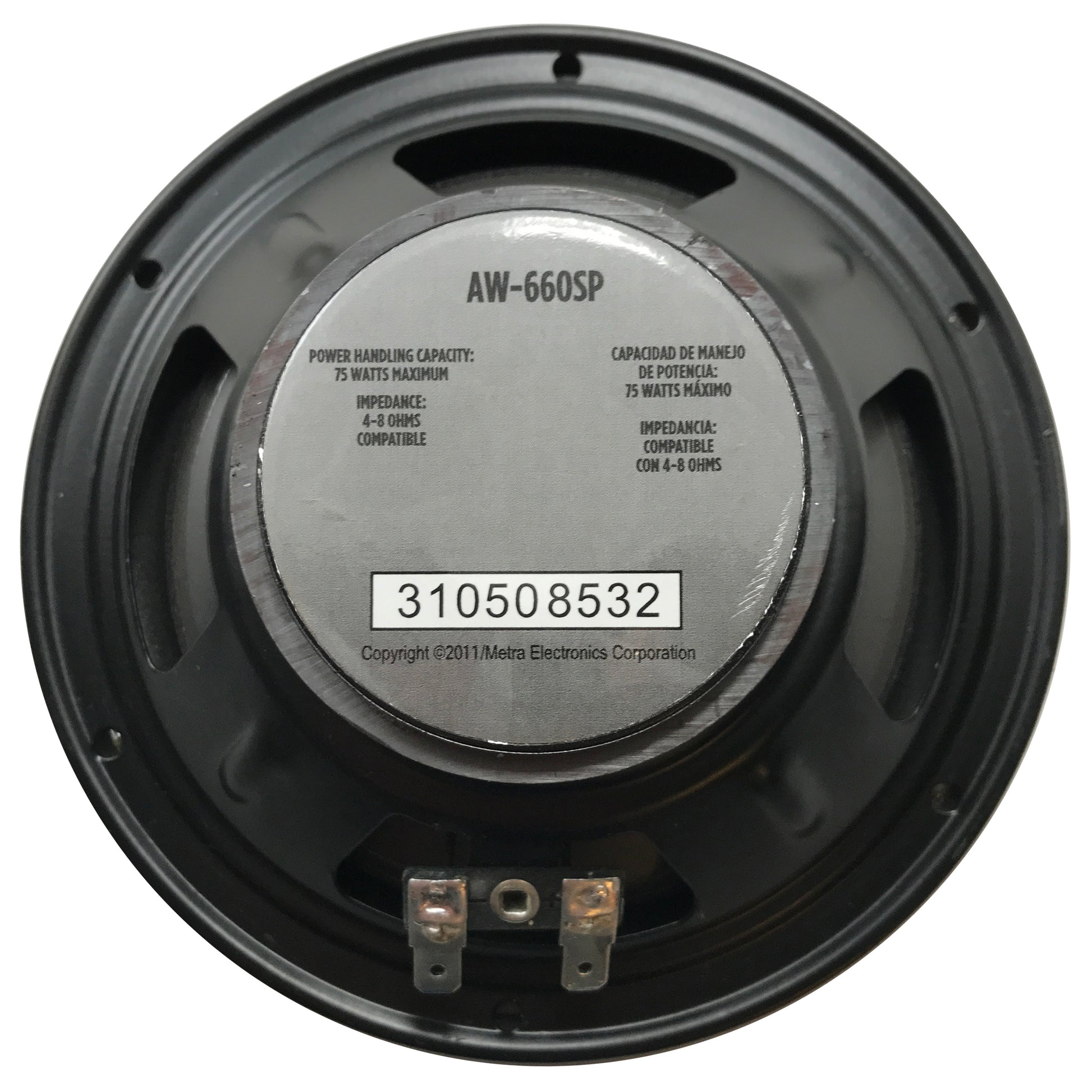 Raptor 6.5" OEM Replacement Dual Cone Speaker 2-Way 75 Watts 4 OHMS Car Audio