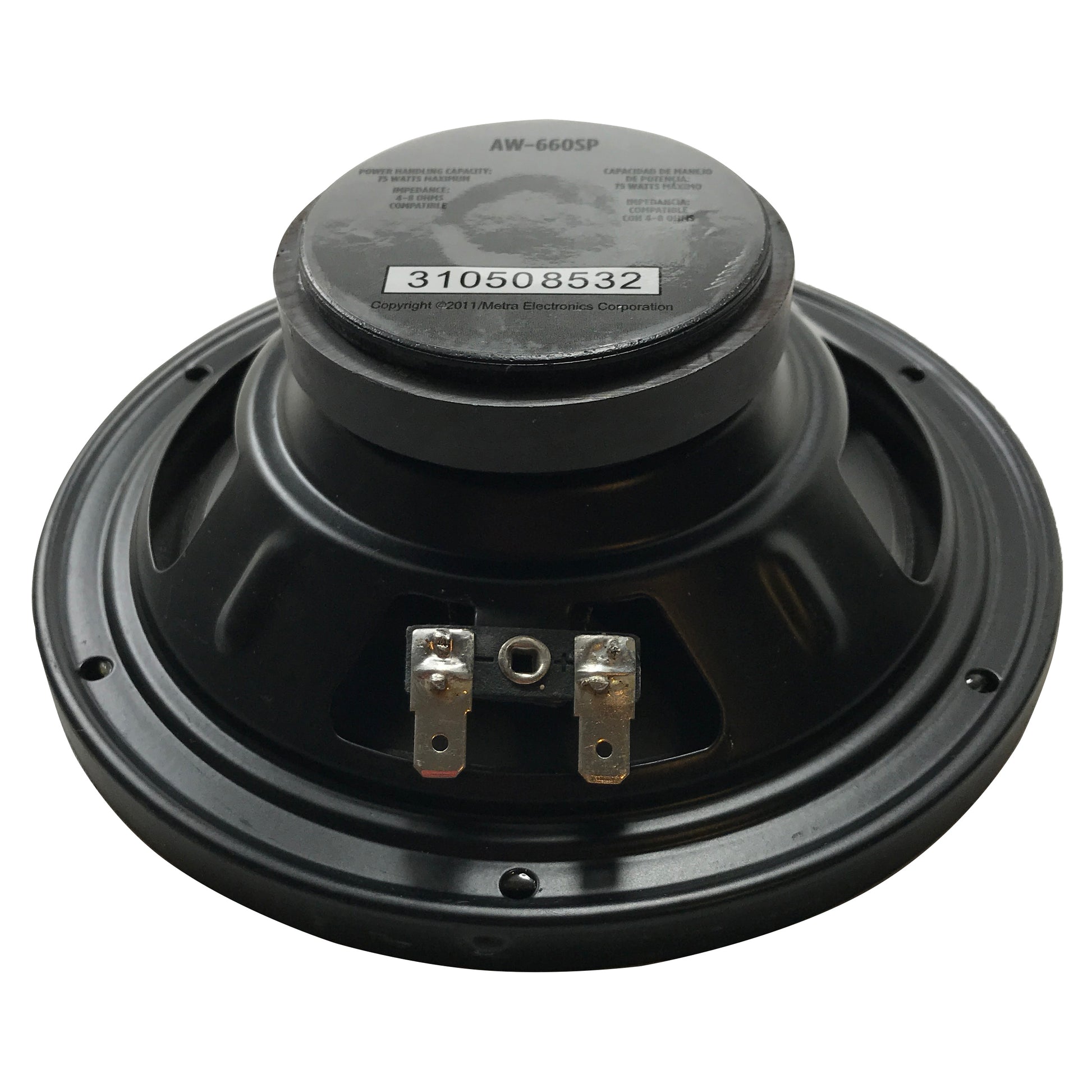 Raptor 6.5" OEM Replacement Dual Cone Speaker 2-Way 75 Watts 4 OHMS Car Audio