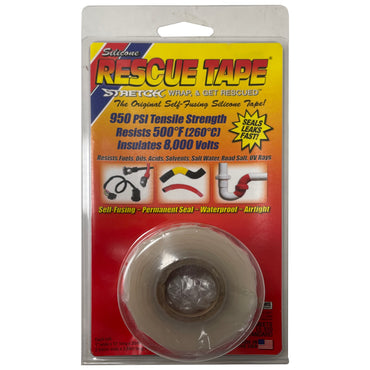 Clear Silicone Rescue Tape Self Fusing Waterproof Repair Wrap 1"W x 12'L x 20mm