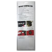 Heavy Duty Ergonomic Ratcheting Crimper Tool For 22-8 Gauge Heat Shrink Terminals