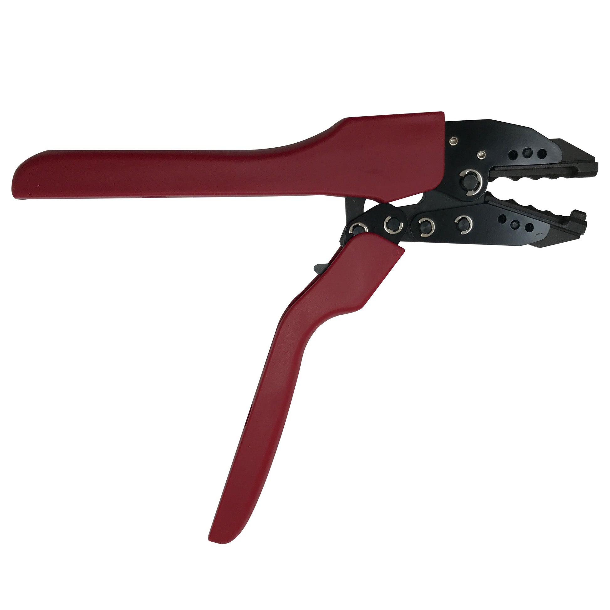 Heavy Duty Ergonomic Ratcheting Crimper Tool For 22-8 Gauge Heat Shrink Terminals