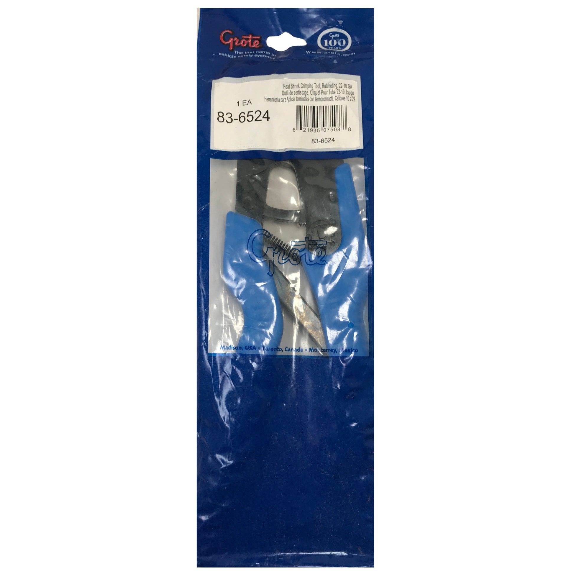 Grote Ratcheting Crimper Tool for 22-10 Gauge Heat Shrink Wire Terminals