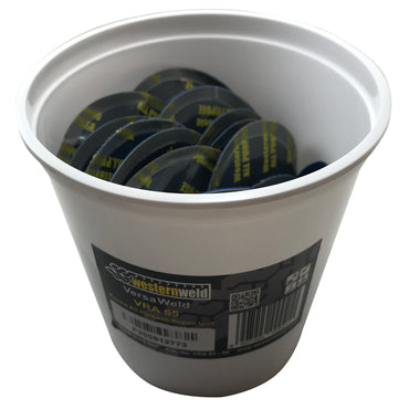 Western Weld 50 Pieces of 2-5/8" Large Round Reinforced Tire Repair Patch Pale - USA
