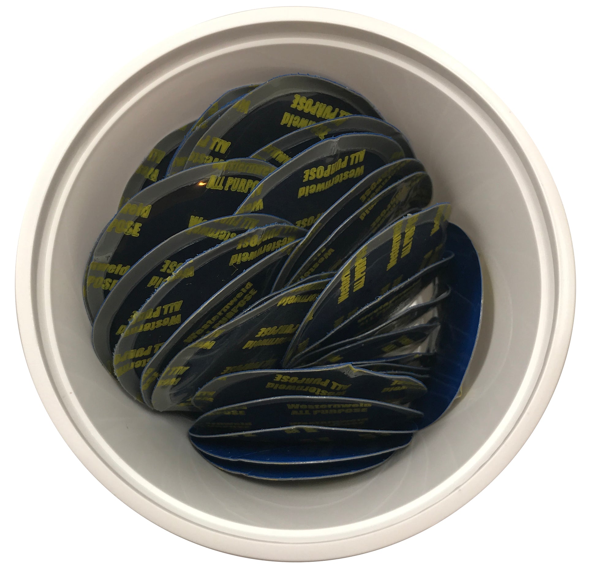Western Weld 50 Pieces of 2-5/8" Large Round Reinforced Tire Repair Patch Pale - USA