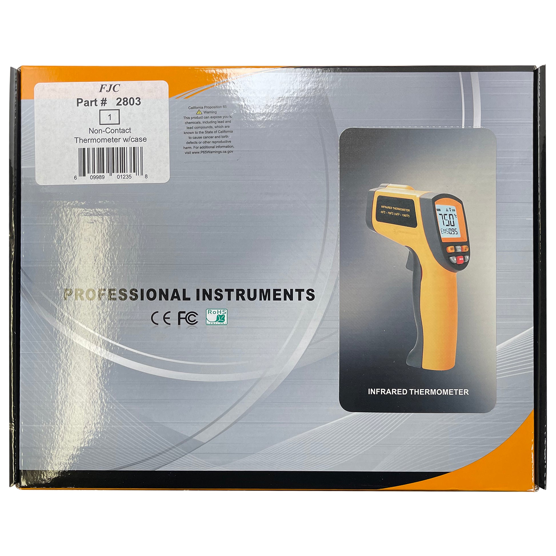 FJC #2803 Non-Contact Temperature Gun Digital Reader Thermometer Infrared Laser