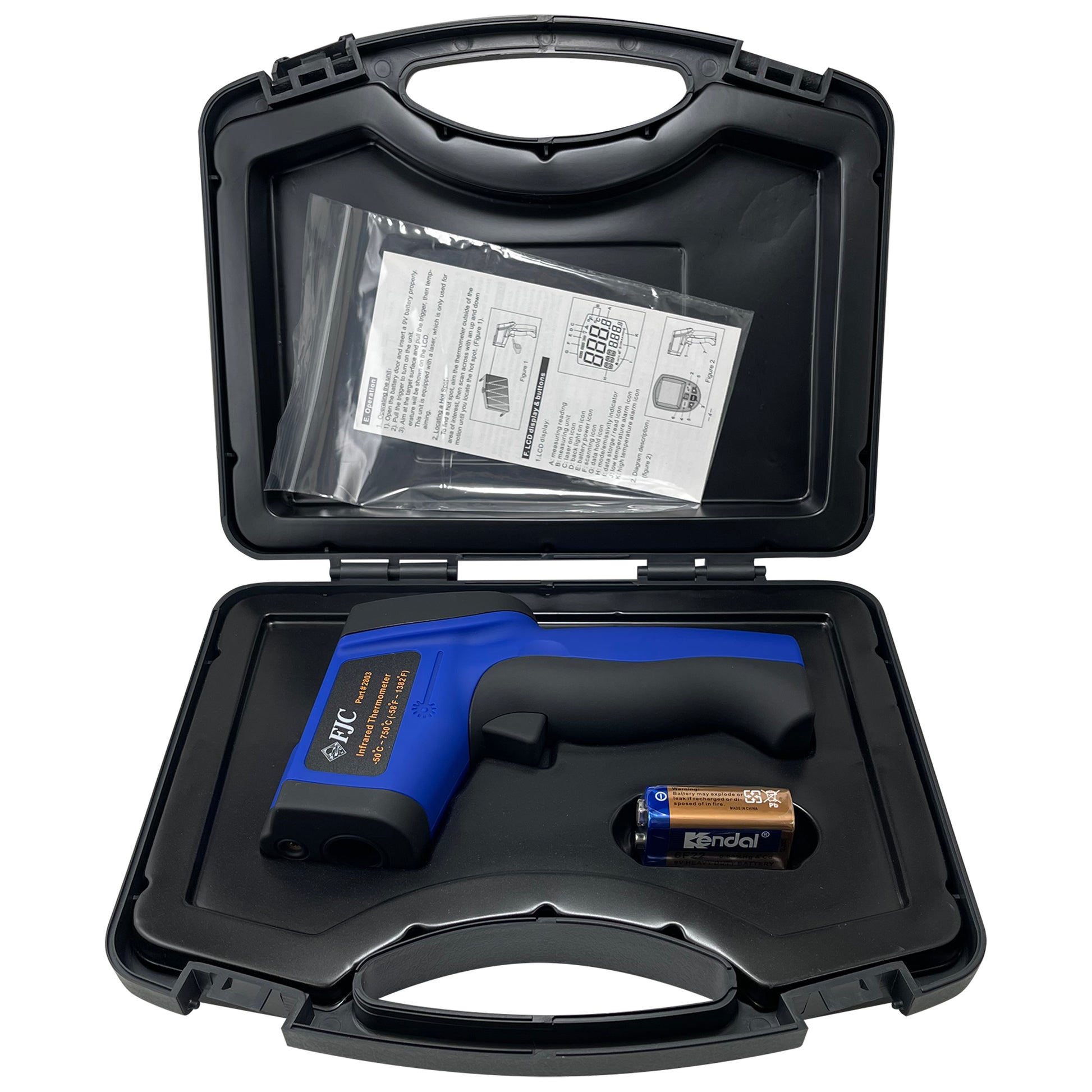 FJC #2803 Non-Contact Temperature Gun Digital Reader Thermometer Infrared Laser