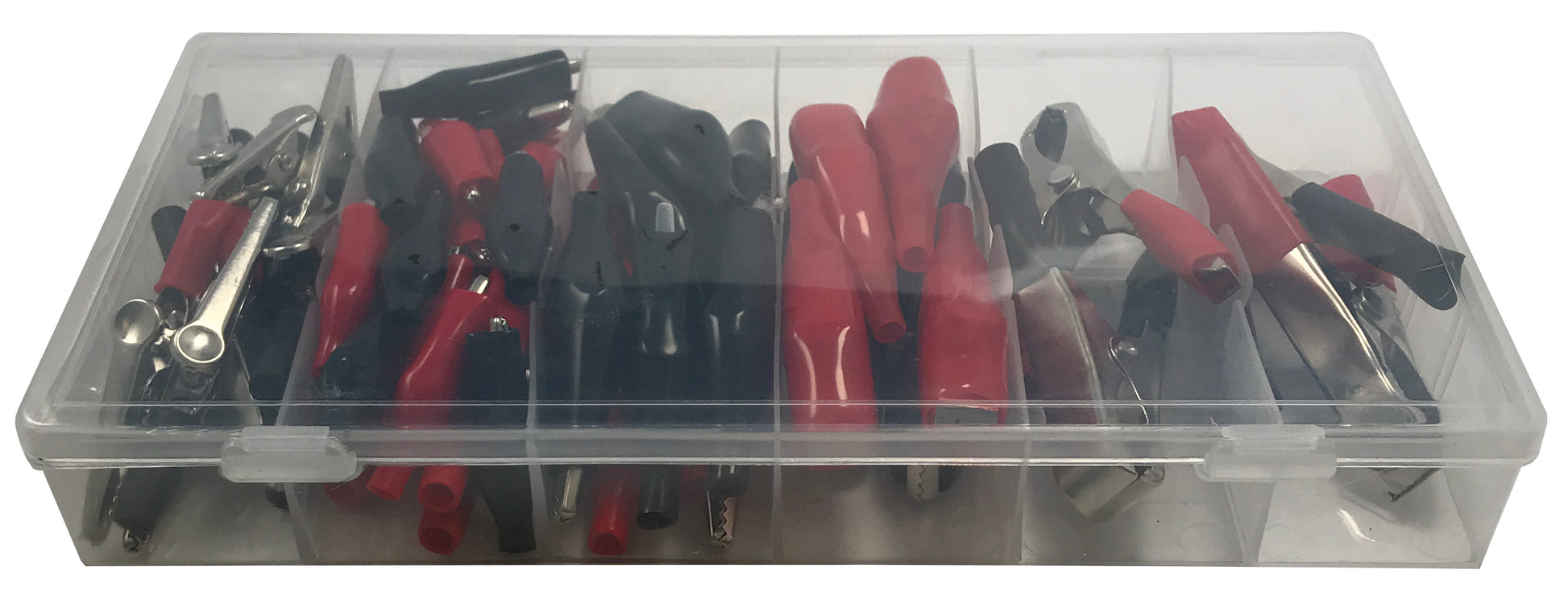 60 Piece Test Clip Alligator & Charging Clamp Assortment Kit