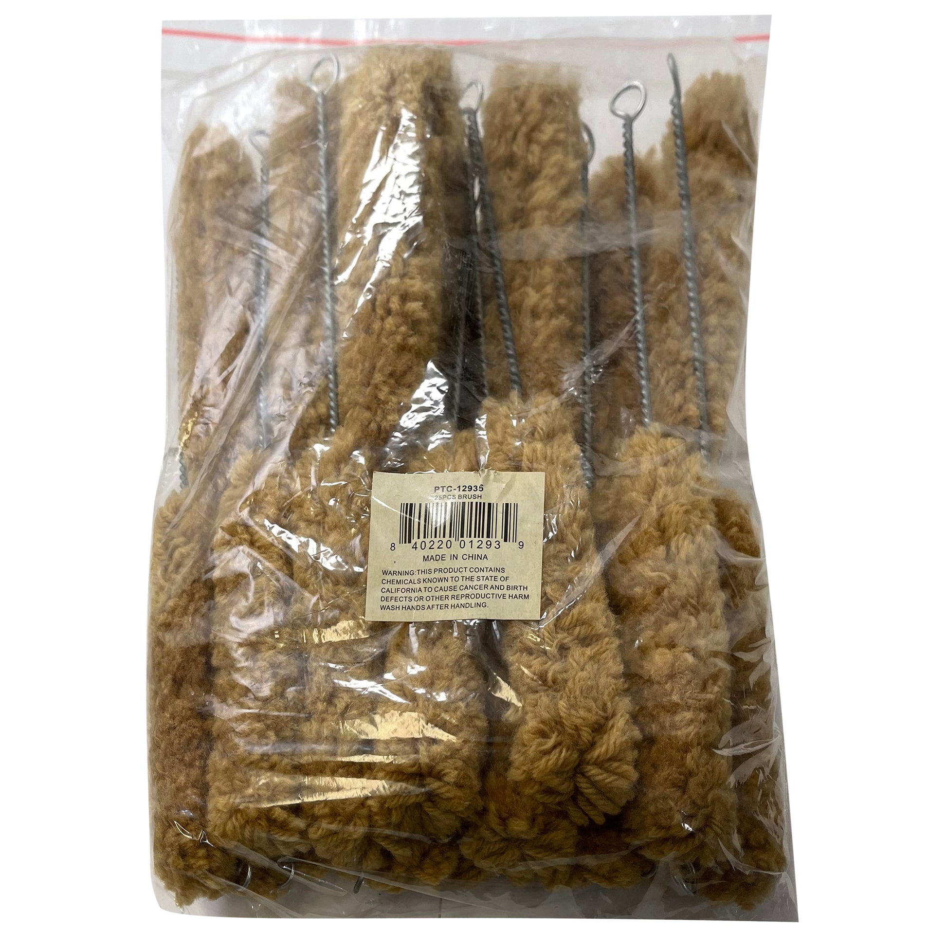 Extra Soft 9" Tube Brush Tire Swab - 25 Pack