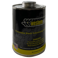 Western Weld Black Flammable Vulcanizing Cement Brush Top Can 32 Fl. Oz. (1 Qt.)