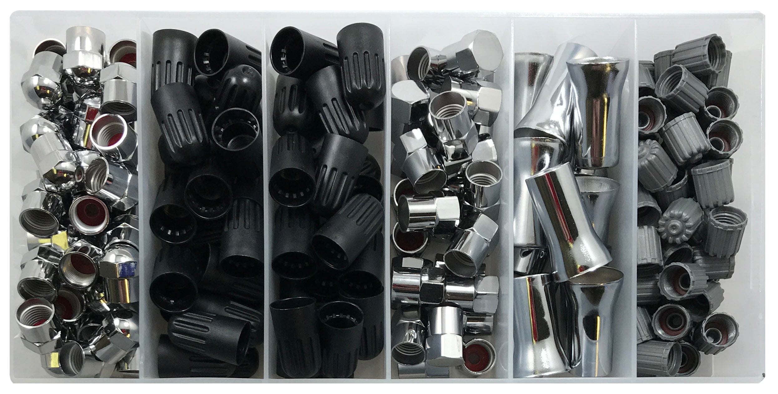 192 Piece Tire Valve Stem TPMS Cap And Sleeve Assortment Kit – Sherco ...