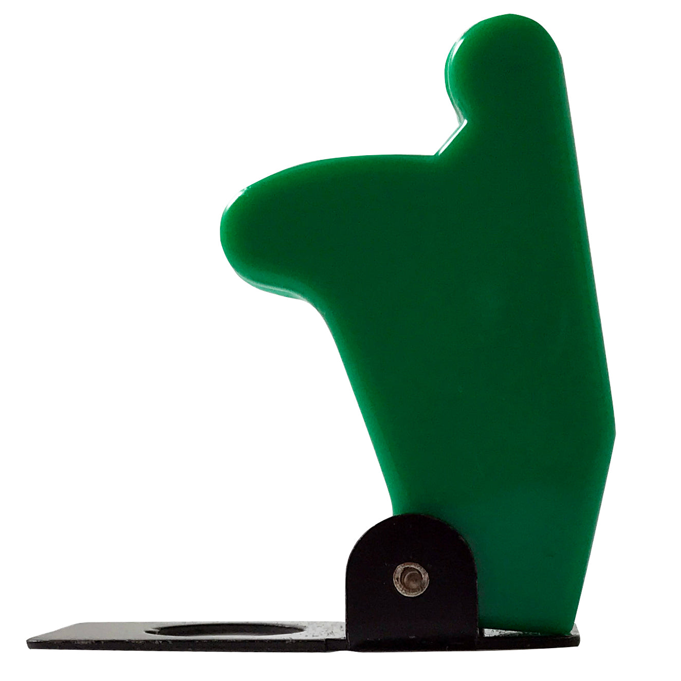Green Flip Up Toggle Switch Guard Safety Cover - Aircraft Style