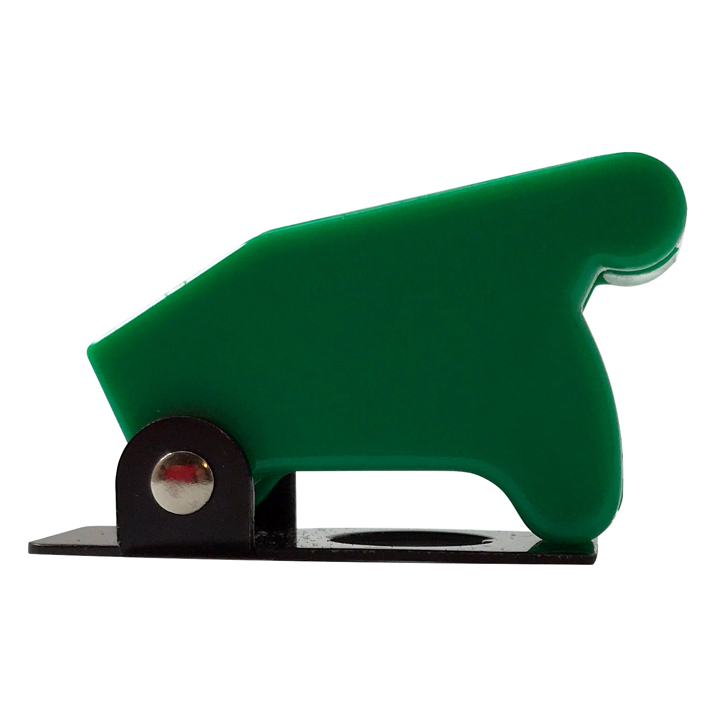 Green Flip Up Toggle Switch Guard Safety Cover - Aircraft Style