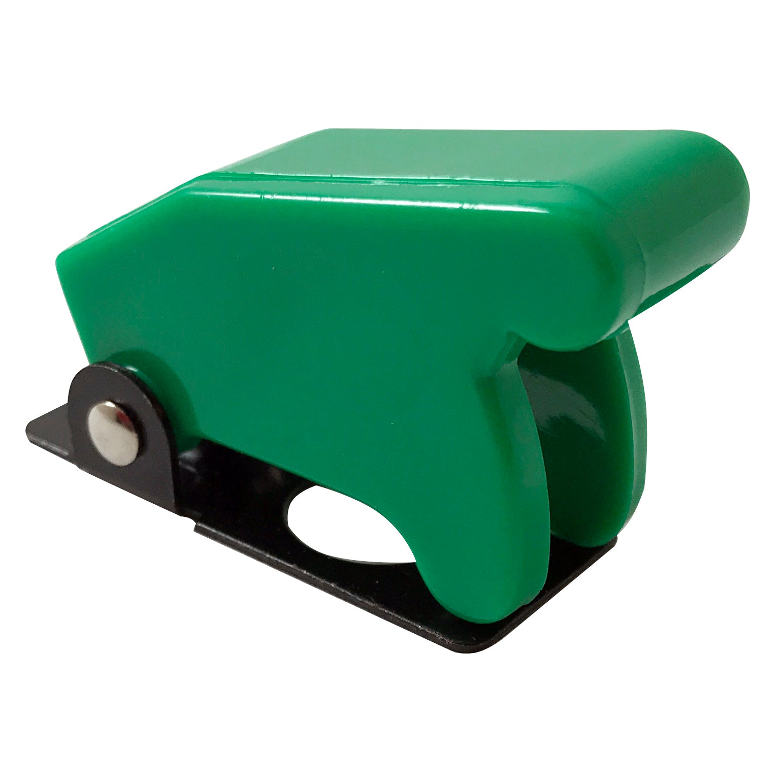 Green Flip Up Toggle Switch Guard Safety Cover - Aircraft Style