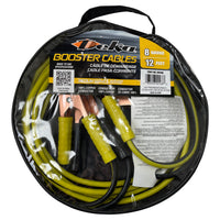 Deka 8 Gauge x 12 FT Copper Booster Jumper Cables 200C Clamp for Car Battery