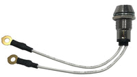 Blue LED Lamp Indicator Light - Chrome
