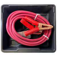 Deka 1/0 Gauge x 20 FT Copper Booster Jumper Cables Clamp Car Battery & Case USA